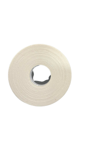 Finger Tape 12mm x 14m roll made from medical grade natural cotton fabric with hypoallergenic adhesive.
