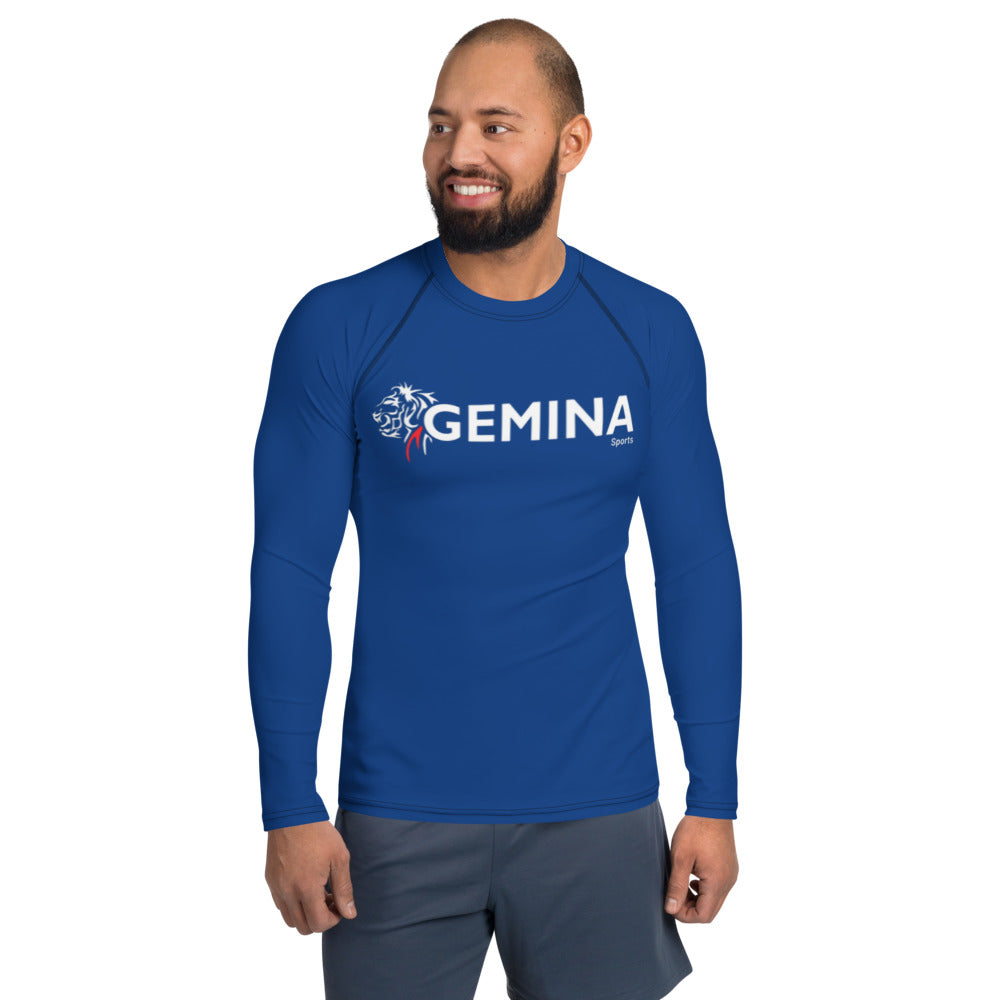 Jiu Jitsu Rash Guard (Blue) - Long sleeve, durable and comfortable, with UPF 50+ protection, perfect for no gi training.
