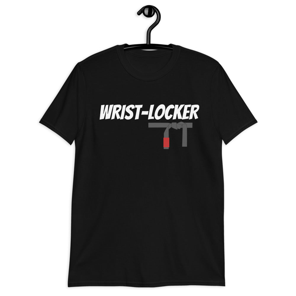 Black Wrist Locker T-Shirt with bold text design.