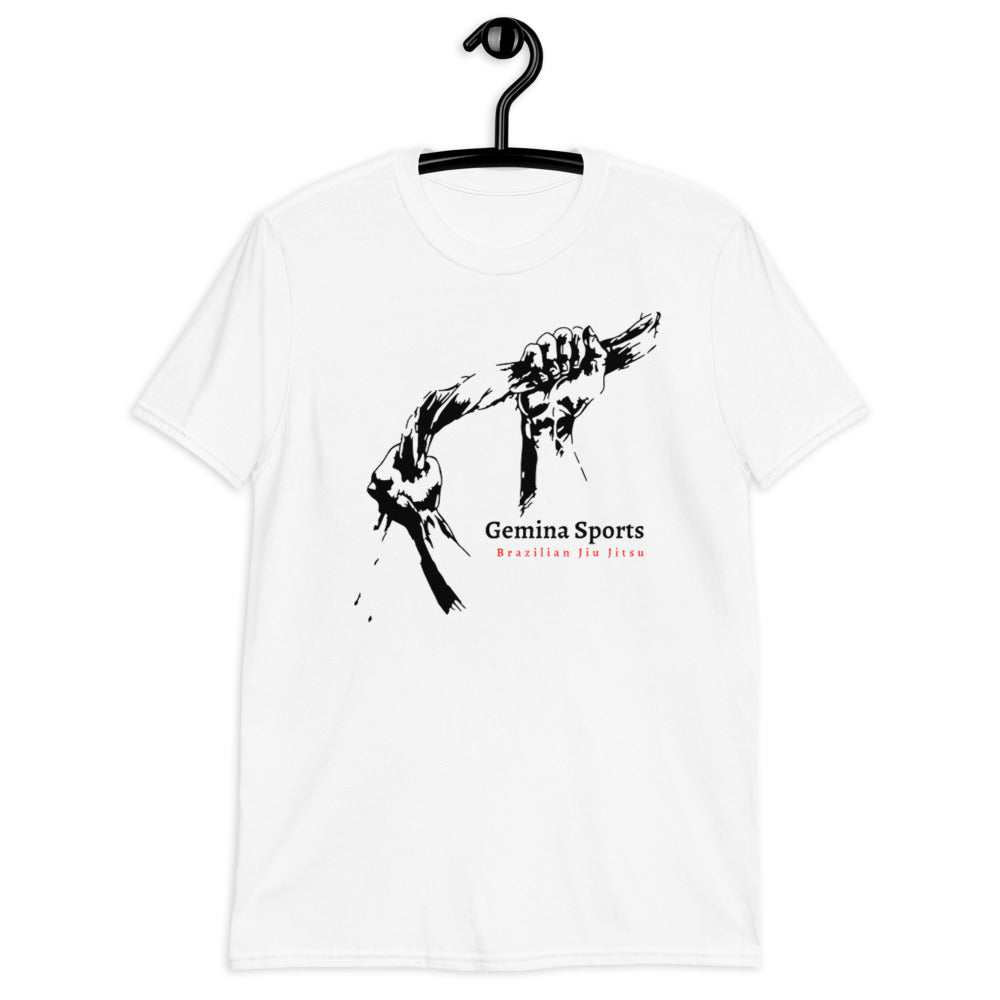 White Club T-Shirt with baseball bat choke graphic, made of 100% ring-spun cotton, durable and soft.